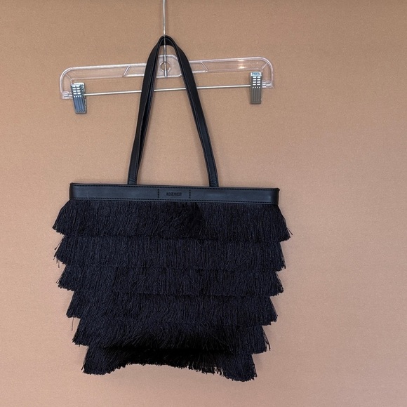 Nine West Handbags - NINE WEST Black Fringe Tote Bag